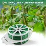 Yurdas 50m Twist Tie Garden Wire with Built-in Cutting Blade – Plant Ties for Climbing Plants, Garden Ties, Vines, Shrubs, Outdoor & Indoor Plant Support - Image 2