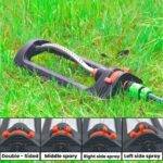 Yurdas Oscillating Lawn Sprinkler with Metal Filter - 304m² Rectangular Coverage, 8-17m Adjustable Range, 16 Nozzles for Even Irrigation, Garden Water Sprayer for Grass, Plants & Flowers - Image 4