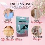 Yurdas Double-Sided Body Tape – 100 Strong Adhesive Strips for Skin & Clothing, Invisible Bra & Dress Fashion Tape, Extra Strong Hold - Image 4