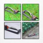 Yurdas Oscillating Lawn Sprinkler with Metal Filter - 304m² Rectangular Coverage, 8-17m Adjustable Range, 16 Nozzles for Even Irrigation, Garden Water Sprayer for Grass, Plants & Flowers - Image 3
