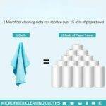 Yurdas Microfibre Cleaning Cloths, 50 Pack, 30x30cm, Ultra Soft and Absorbent, Multi-Colour - Image 5
